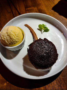Hot chocolate Lava cake and Ice cream
